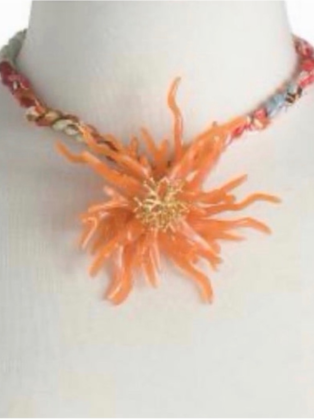 Orange Coral Statement Necklace - Women Jewelry